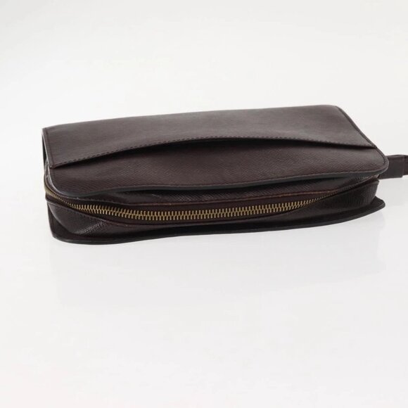 LOUIS VUITTON Taiga Baikal Clutch Bag Acajou M30186 LV Auth am9432 - Picture 7 of 16